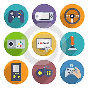 Video Games Controller Icons Set