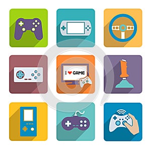 Video Games Controller Icons Set