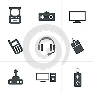 Video Games Icon Set