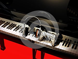 Video games music composing photo