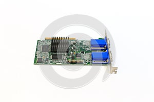 Video Graphics Array on white background photo