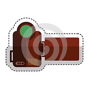Video handycam isolated icon
