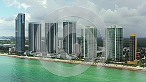 Video of a helicopter touring Sunny Isles Miami Beach FL