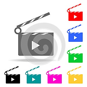 video icon cinema sign. Elements in multi colored icons for mobile concept and web apps. Icons for website design and development,