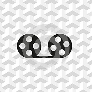 Video icon stock vector illustration flat design