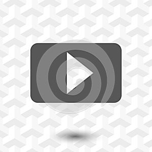 Video icon stock vector illustration flat design