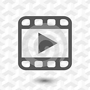 Video icon stock vector illustration flat design