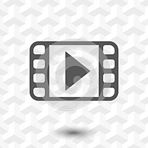 Video icon stock vector illustration flat design