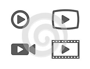 Video icons and buttons