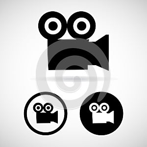 Video icons set great for any use. Vector EPS10.
