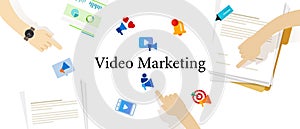 video marketing business promotion advertising watch content product online commerce