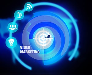 Video Marketing concept plan graphic