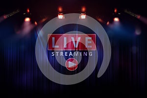 Video marketing online to live streaming concept