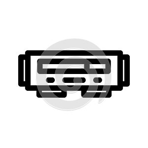 Video Player icon or logo isolated sign symbol vector illustration