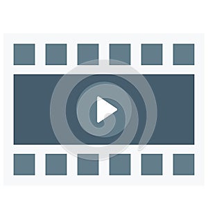 Video Player Isolated Vector icon that can be easily edit or modified