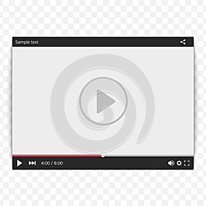 Video player template.