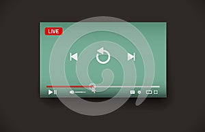 Video Player Vector illustration