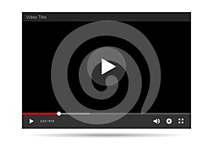 Video Player Vector illustration