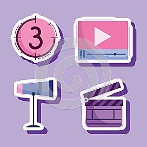 video production stickers
