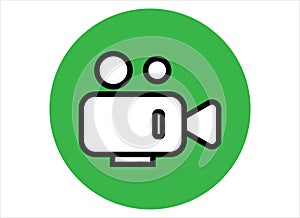 video recorder icon vector design
