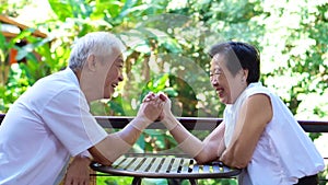 Video secret of lasting love. Asian senior comply, give in to each other in life