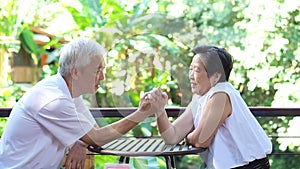 Video secret of lasting love. Asian senior comply, give in to each other in life