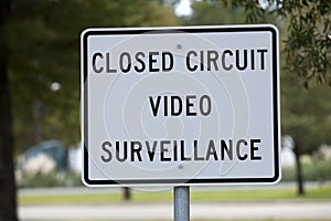 Video Surveillance Warning Sign