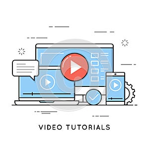 Video tutorials, online training and learning, webinar, distance