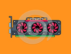 Videocard 2 eps vector file
