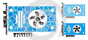 Videocard Composition Icon of Unequal Items