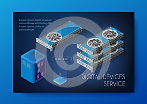 Videocard set of mining bitcoin