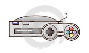 Videogame console isolated icon
