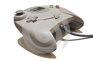 Videogame controller isolated on white background