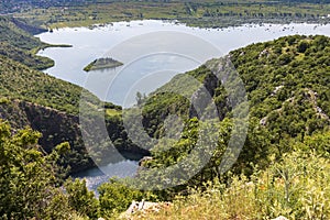 Vidikovac Galipovac lakes near Imotski in Croatia. photo