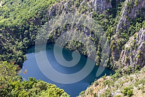 Vidikovac Galipovac lakes near Imotski in Croatia. photo