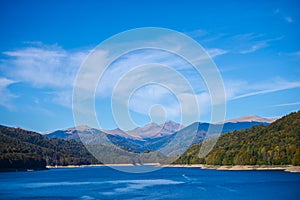 View with Vidraru lake, Transfagarasan road