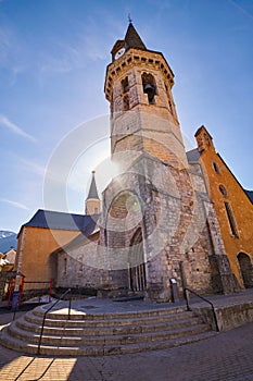 Vielha Viella church Sant Miqueu in Lerida