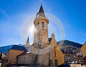 Vielha Viella church Sant Miqueu in Lerida