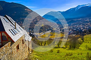 Vielha Viella village in Lerida Catalonia