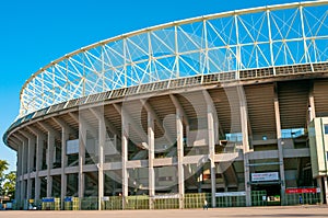 VIENNA, AUSTRIA - APRIL 21, 2016: The outside of Ernst Happel Stadium