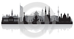 Vienna Austria city skyline silhouette