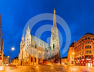 Vienna, Austria, Europe: St. Stephen`s Cathedral or Stephansdom, Stephansplatz