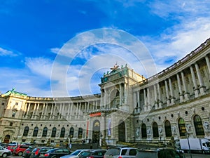 Vienna, Austria - January 02, 2015: Vienna Hofburg Imperial Palace at day, Austria