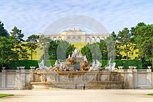 Neptune Fountain and Gloriette, Schonbrunn Palace, Vienna