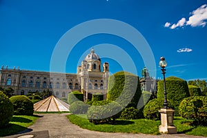 VIENNA, AUSTRIA: Museum of Fine Arts Kunsthistorisches Museum in Maria-Theresien-Platz, Vienna, Austria