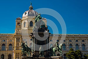 VIENNA, AUSTRIA: Museum of Fine Arts Kunsthistorisches Museum in Maria-Theresien-Platz, Vienna, Austria