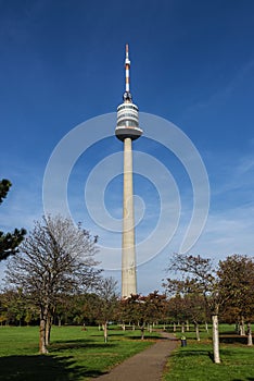 Donauturm or Danube Tower, telecommunications tower in Vienna, Austria