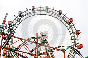 VIENNA, AUSTRIA - OCTOBER 27, 2015: Giant Ferris Wheel in Prater