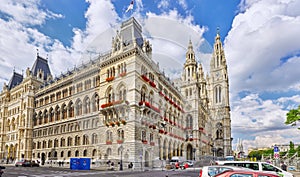 VIENNA, AUSTRIA- SEPTEMBER 10, 2015 : Vienna's Town Hall (Rathau