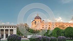 Vienna Austria time lapse at Volksgarten Volks Garden